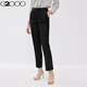 [Anti-bacterial] G2000 Women's Trousers 2022 Summer Cleft-fit Commuter Suit Straight Pants 21751143 Black/99 180/78A/XXL