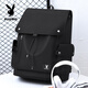 Playboy (PLAYBOY) backpack for men, high school students, junior high school students, schoolbags for women, large capacity computer outdoor travel backpack 17