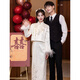 Vêtements de fiançailles Beiyao pour les femmes dans les vêtements de fiançailles de printemps et d'été pour le certificat de mariage de style chinois Enregistrement