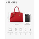 Honggu (Hongu) Bag Damen New Cowhide Handtasche Mode One-Shoulder Crossbody Tasche Hochzeitstasche Chinesisches Valentinstag Geschenk Big Red
