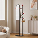 
Shaper full-body mirror floor-to-ceiling mirror cream style rotating clothes hanger fitting mirror home bedroom dressing mirror coat rack integrated cream white