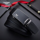 Falai Armani men's belt, men's genuine leather belt, high-end simple business belt, give husband and boyfriend Valentine's Day birthday gift, outer buckle black/counter gift box/PD829Q 120cm message, height and weight, default 120