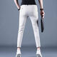 KuRenTou pants men's summer nine-point pants men's casual pants Korean style trendy slim fit small feet 2025 new 9-point men's pants CJ9905 dark gray 28