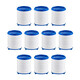 Wuzory [Deutschland] Wasserhahnfilter Wasserreinigung Splash -Gelenk -Leitungswasser Küche Extender Boost Splash Head Upgraded - PP -Baumwollfilterelement auf Mikrofänenebene * 10 verbessertes volles Kupferschnittstellen 丨 Inbegriffen Installationszubehör integriert