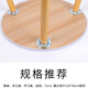Qinkai table legs round table tripod table legs desk leg bracket solid wood computer table legs elevated coffee table accessories table legs height 71cm (four with accessories straight style