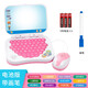 Kindergeschenke früh Bildungspunkt Lesemaschine Kindergärtner Stimme Chinesische und englische Version Tutor Tablet Dialog Point Reading Blue Flip Learning Machine + 1 Stift Akku Version