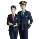 Wuwo suit suit for men and women, hotel image, welcome, military music, etiquette uniform, railway steward, captain overalls, women's dark blue jacket + trousers XL