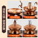 CHUILAOYE pure copper hot pot carbon and electric dual-purpose copper electric hot pot old-fashioned Beijing shabu-shabu charcoal mandarin duck pot split copper pot hot pot 36CM red copper split mandarin duck pot 8-10 people
