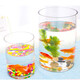 Gong Du Creative Desktop Fish Tank Ecological Round Glass Goldfish Tank Turtle Tank Mini Small Landscaping Home Aquarium Cylindrical Naked Tank Diameter 20CM Height 20CM