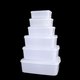 Yonghuan rectangular hotel food kitchen freshness box freezer box white lid refrigerator storage box high transparent 169362x255x13587 liters