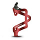 ROCKBROS Bicycle Aluminum Water Bottle Cage Integrated Mountain Bike Water Cup Holder Cycling Equipment Bicycle Accessories Unilateral Style - Red (With Screws + Tools)