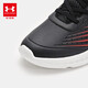 Under Armour [Pago real por 699 zapatos de carrera gratis] zapatos deportivos para niños cómodos y versátiles zapatos casuales contrastantes para niños y niñas negros/rojos 40