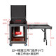 Customized flight case cabinet 12U16U mixer amplifier cabinet chassis stage audio box exhibition cabinet 16+4 double-layered three-door double workbench