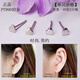 YOUSHINUO platinum earrings small love heart cute little girl platinum PT950 heart-shaped small earrings mini platinum earrings glossy small love single * straight needle