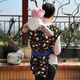 Wusuo bébé vintage STRAP COURTURES FOURSONS FOUR SEASONS Style universel Yunnan Sichuan Sac turban traditionnel Baby Travel Black Rabbit Modèle