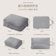 Bonniemeijia Travel Storage Bag Clothes Compression Bag Portable Washing and Makeup Bag Shoes Dust Bag Gray 4-Piece Set