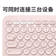 Logitech Fashion Series K380 Wireless Keyboard Bluetooth Keyboard Portable Ultra-Thin Silent Keyboard Girls Laptop Office Android Phone Tablet iPad Multi-Device K380 Portable Keyboard Dogwood Powder Cute Piggy Film Bluetooth 79 Keys