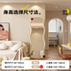 Mercerta mirror full-body mirror wall hanging home dressing mirror Internet celebrity ins style fitting mirror girls bedroom floor-standing mirror bracket/wall-to-wall model 160X60CM