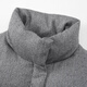 Xiangying Stand Collar Gray Down Jacket Women's Short 2025 Winter New Small High-end Bread Jacket Gray S