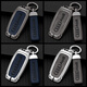 LONGSNOL is suitable for Audi A6L old model 12/13/14/15/16/17/18 Q5/A4L car key bag protective shell buckle A style silver gray complete set