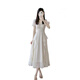 NY-RCE French White Fairy Kleid für Frauen im Sommer Neue Superfee Prinzessin Kleid sanftes Stil langer Rockkleid M [90-100jin [Jin gleich 0,5 kg]]