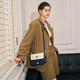 Cnoles (Cnoles) Bag Women's Bag 2025 Crossbody Bag Shoulder Bag Small Square Bag Luxury High-end Chinese Valentine's Day Gift for Girlfriend Beautiful White and Blue New Style [Practical Birthday Gift for Wife]