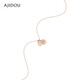 AJIDOU Ajidou Necklace Birthday Gift Elegant and Fashionable Rose Freshwater Pearl Pendant Clavicle Chain for Girlfriend and Wife