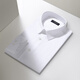PEROMON Business Camiseta de manga larga Camisa formal para hombres Fibra de bambú de bambú fácil para tomar un atuendo profesional de carrera White 40