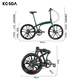 KOSDA 24-inch aluminum alloy portable ultra-light folding adult disc brake variable speed urban commuter one-wheel bicycle 24-inch-KS300-Chameleon Green 7-speed Shimano