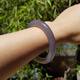
Red Shadow Hetian Jade Purple Bracelet Qinghai Old Smoke Purple Jade Round Bar Bracelet Smoke Gray Jade Bracelet Women's SN3524 Inner Diameter 51-52 Recommended 70-80Jin [Jin equals 0.5 kg]