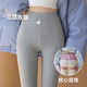 Jerry Mock Threaded Velvet Leggings Women's Autumn and Winter High Waist Tummy Controlling Warm Pants for Outer Wear Thickened Butt Lifting Tight Pants Light Gray - Brushed Plush Suitable for 5-15 M Recommended 85-105 Jin Jin equals 0.5 kg