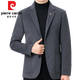 Pier Cardin Casual Wollanzug Herrenjacke Herbst und Winter Neue Stil Business koreanischer Stil Doppelseitiger Wolle High-End-Business-Anzug Männer 3291 Stile: Dunkelgrau 170/48