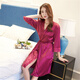 
Nightwear Women's Ice Silk Sexy Pajamas Summer Thin Single Bathroom Garment Tempting Translucent Cool Summer Home Suit S688# Light Purple Single Size (suitable for 85-135Jin [Jin equals 0.5 kg])