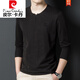 
Pierre cardin Chinese style linen long-sleeved T-shirt men's earth simple cotton linen top ice mercerized cotton daddy suit T-shirt autumn thin C28011 gray blue 17084A L