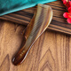 Fujiaojiang Authentic Natural Cow Horn Peigt Birthday Gift Bijie Cadeau pour la petite amie de professeur Mère femme Cœur pratique