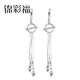 Jincaifu Pt950 platinum earrings for women platinum earrings earrings earrings Pt999 pure gold platinum small ear wire jewelry platinum ear wire pair about 4.2g