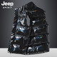 JEEP SPIRIT马甲男棉衣马甲男秋冬坎肩休闲加厚保暖背心男士棉服户外防风外套 683黑色 5XL