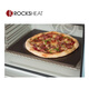 ROCKSHEAT single-sided black ceramic glazed high temperature resistant baking stone slab pizza and European bread oven stone slab 26X28X1.2cm black glazed