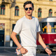 Mr. Cloth Mode-Gurtband Cooles T-Shirt Herren 2025 Sommerbrief geprägt Männer gestrickt Kurzarm ET15100 Clearance Haoyuebai 3xl (190)
