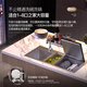 Deshi kitchen sink dishwasher smart home fully automatic disinfection drying dishwasher active oxygen ultrasonic washing fruit and vegetables to remove pesticide residues delivery to home installation S2-C double tank with four shock ultrasonic oxygen
