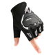 Feilan Nulun Guantes de cabeceo de la mitad de los dedos Primavera y verano delgada transpirable Anti-Slip Anti-Fall Motorcycle Driver Guantes de dedo giros grises de la mitad de los dedos