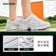 Skechers panda shoes spring and autumn women's heightened dad shoes rivets lightweight thick-soled casual shoes sneakers 11979 white/silver/WSL 38.5 255mm