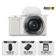 Sony (SONY) ZV-E10L half-frame mirrorless camera, standard lens set, good-looking body, precise focus, VLOG APS-C format, white