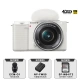 Sony SONYZV-E10L Vlog micro-single digital camera standard lens set APS-C frame small and portable 4K professional video white