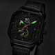 
Comudir 2023 new automatic watch for men's hollow machinery for men's fashionable waterproof luminous calendar large dial watch 838 black warrior black leather black