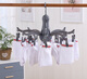 He Jiacheng's new creative octopus clothes hanger multi-functional folding multi-clip clothes drying hanger hanging windproof and non-slip drying clothes hanger cold gray