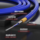 Nokoxin engineering telecommunications grade armored fiber jumper single-mode dual-core LC-LC Gigabit 10 Gigabit armored tail fiber wire anti-rat tensile-resistant and bending armored single-mode dual-core jumper LC-FC 5 meters