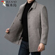 Pecker léger Luxury Luxury haut de gamme Cachemire Double face manteau en laine pour hommes de la veste moyenne d'âge moyen hiver épaissis de la revanche de chameau 175 / L