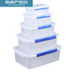 Boîte de glaçage frais de cuisine rectangulaire de grande capacité Réfrigérateur de rangement en plastique Special Grade Food Transparent Seal Box 9928 Type d'étiquette sans snap 29L