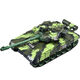 
Yunya children's remote control large tank electric off-road tiger military crawler armored vehicle toys boys birthday gift Large upgraded version [camore green] 9 channels